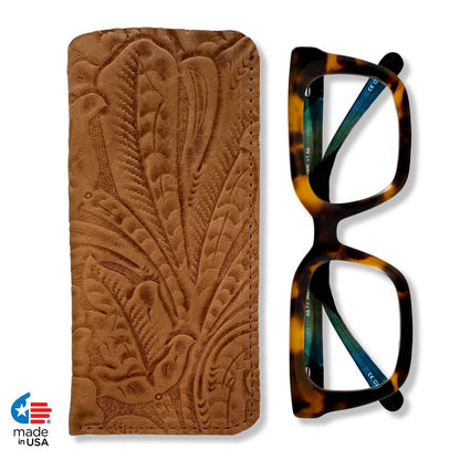Southwestern Leather Eyeglass Case